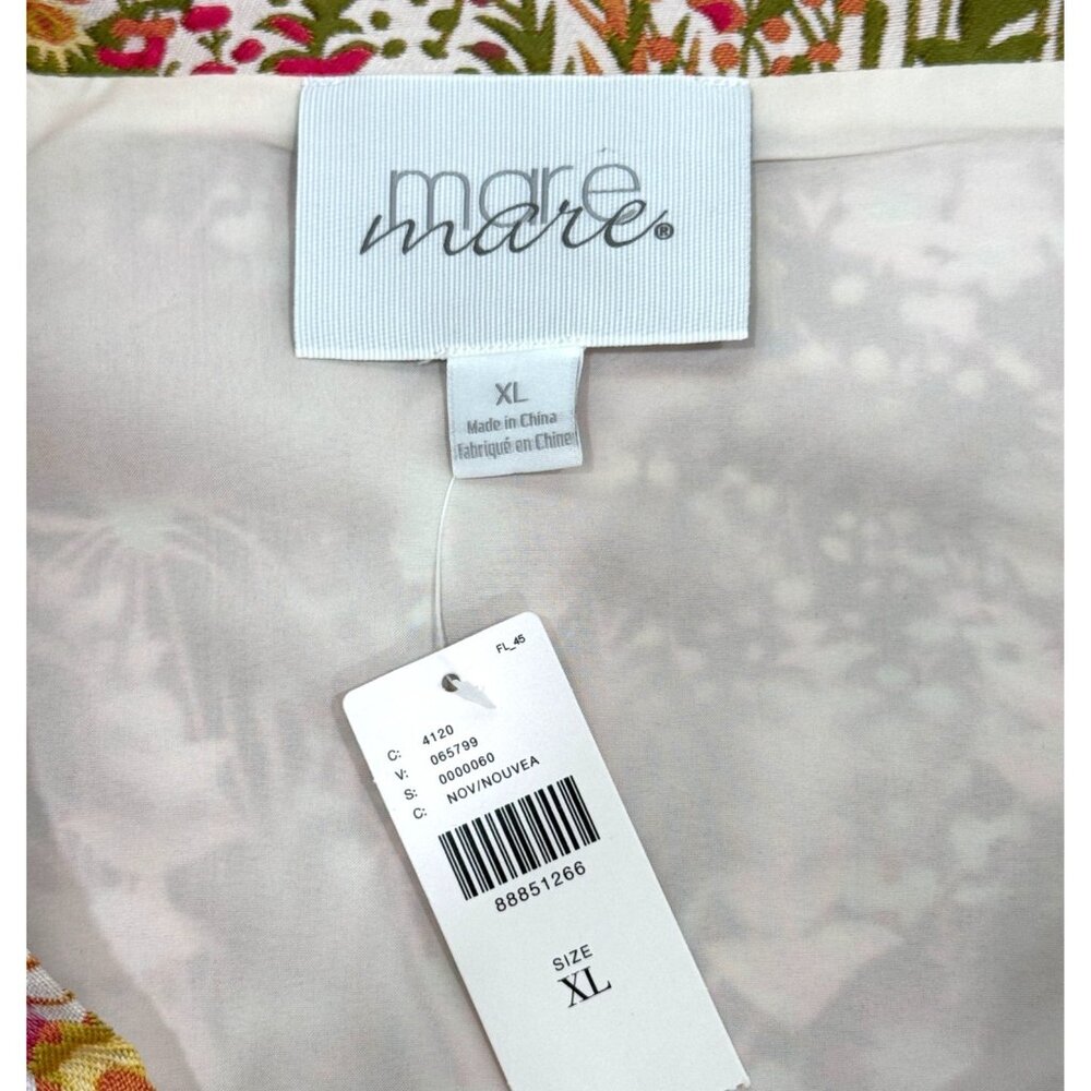 Mare Mare Anthropologie Womens XL Floral Mini Skirt With Ruffle Hem Fairly NEW - Picture 4 of 7